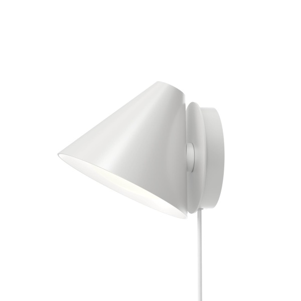 Keglen Vegglampe Hvit