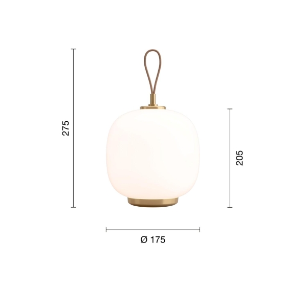 VL45 Radiohus Portable Bordlampe Hvit Opal - Bilde 2