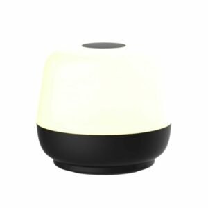 Cocoon – oppladbar bordlampe, kullsvart (med ladebase)