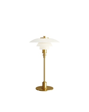 PH 2-1 TABLE GLS 33W QT G9 BRASS PVD II