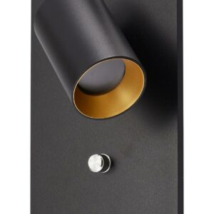 OZ K1 vegglampe Sort GU10 og USB-C