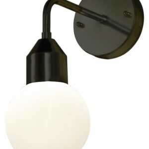 Florens Sort Hvit Vegglampe