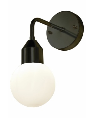 Florens Sort Hvit Vegglampe