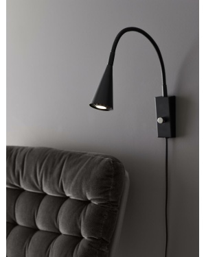 Ledro vegglampe Sort mDim
