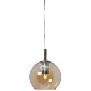 Capella vinduspendel antikk messing og amber glass