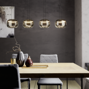 Hortunas 4-rekke sort M/sort-transp glass