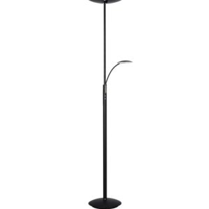 LUCIUS LED Gulvlampe med lesearm - svart